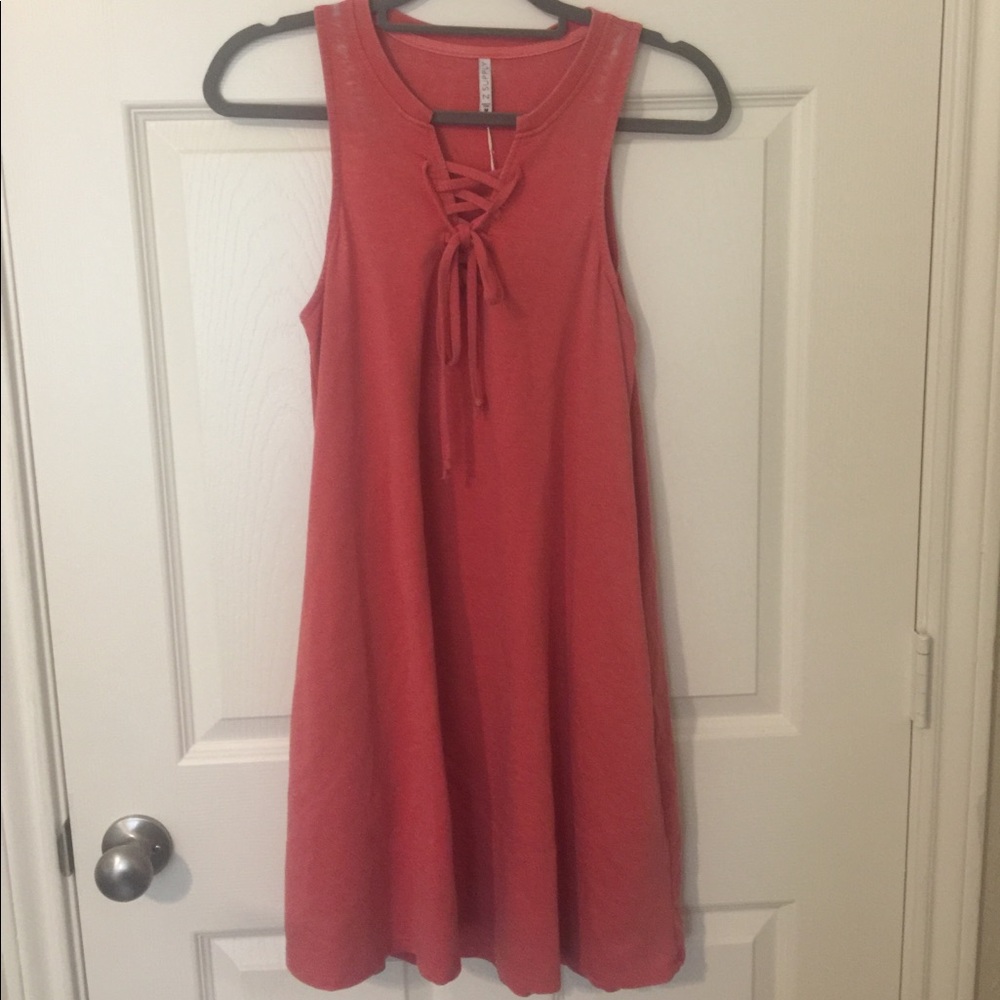 NWT distressed look tie from long tank